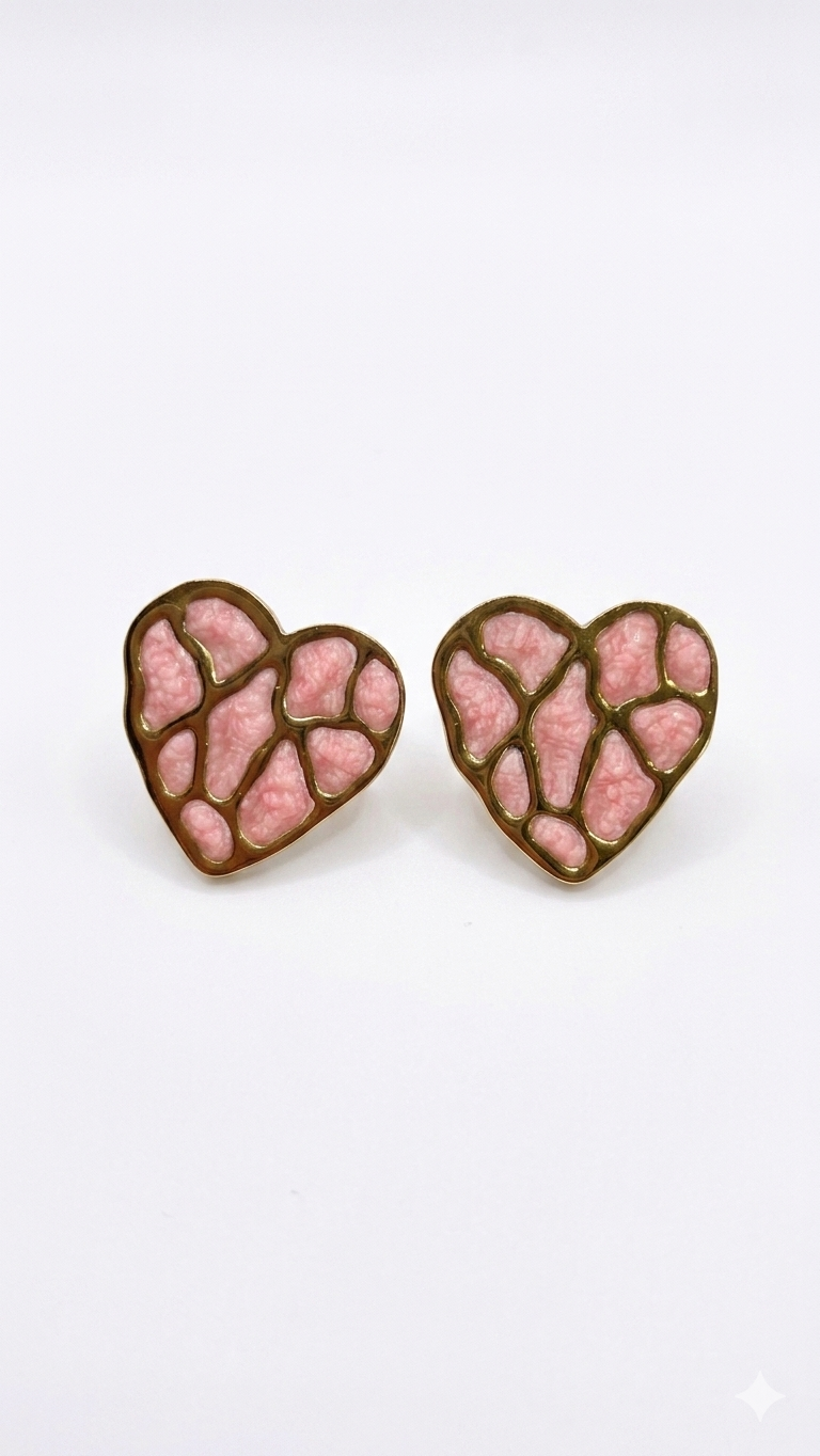 Lava Heart Earrings