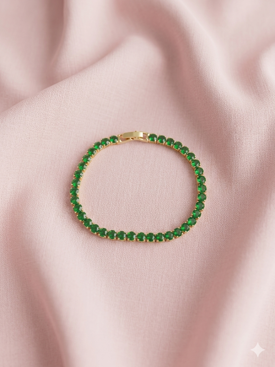 Olive Tennis Bracelets