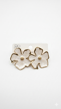 White flowers earring