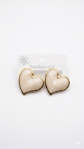 Heart marble Earrings