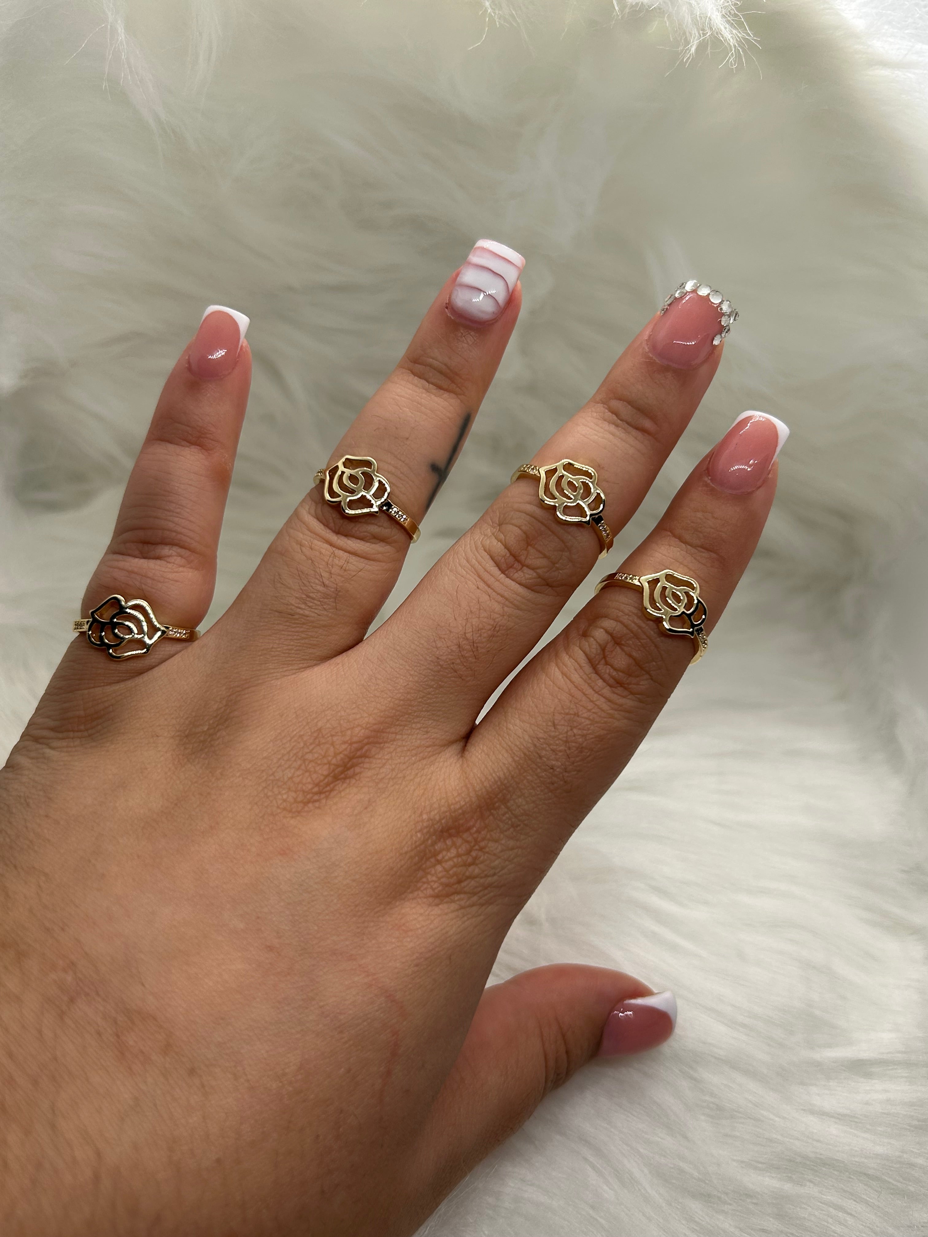 Rose minimalist Ring