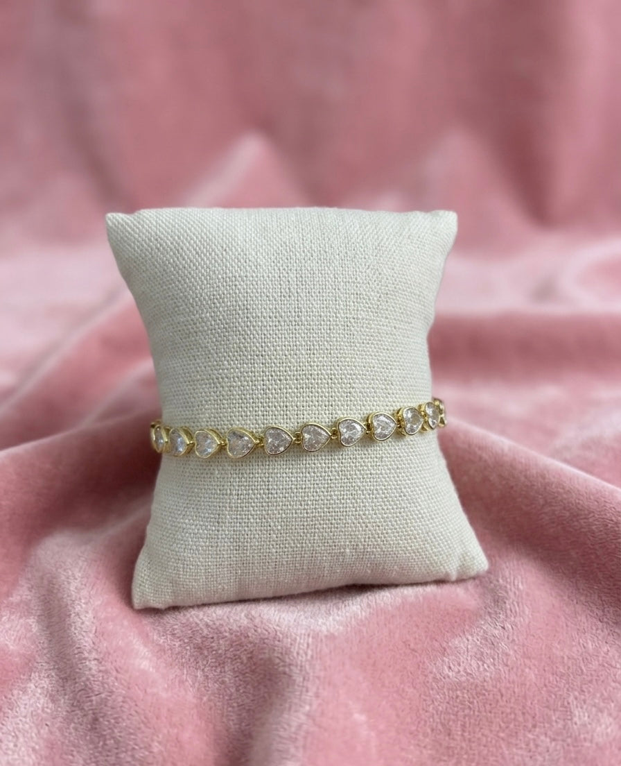 Heart Crystal Bracelet