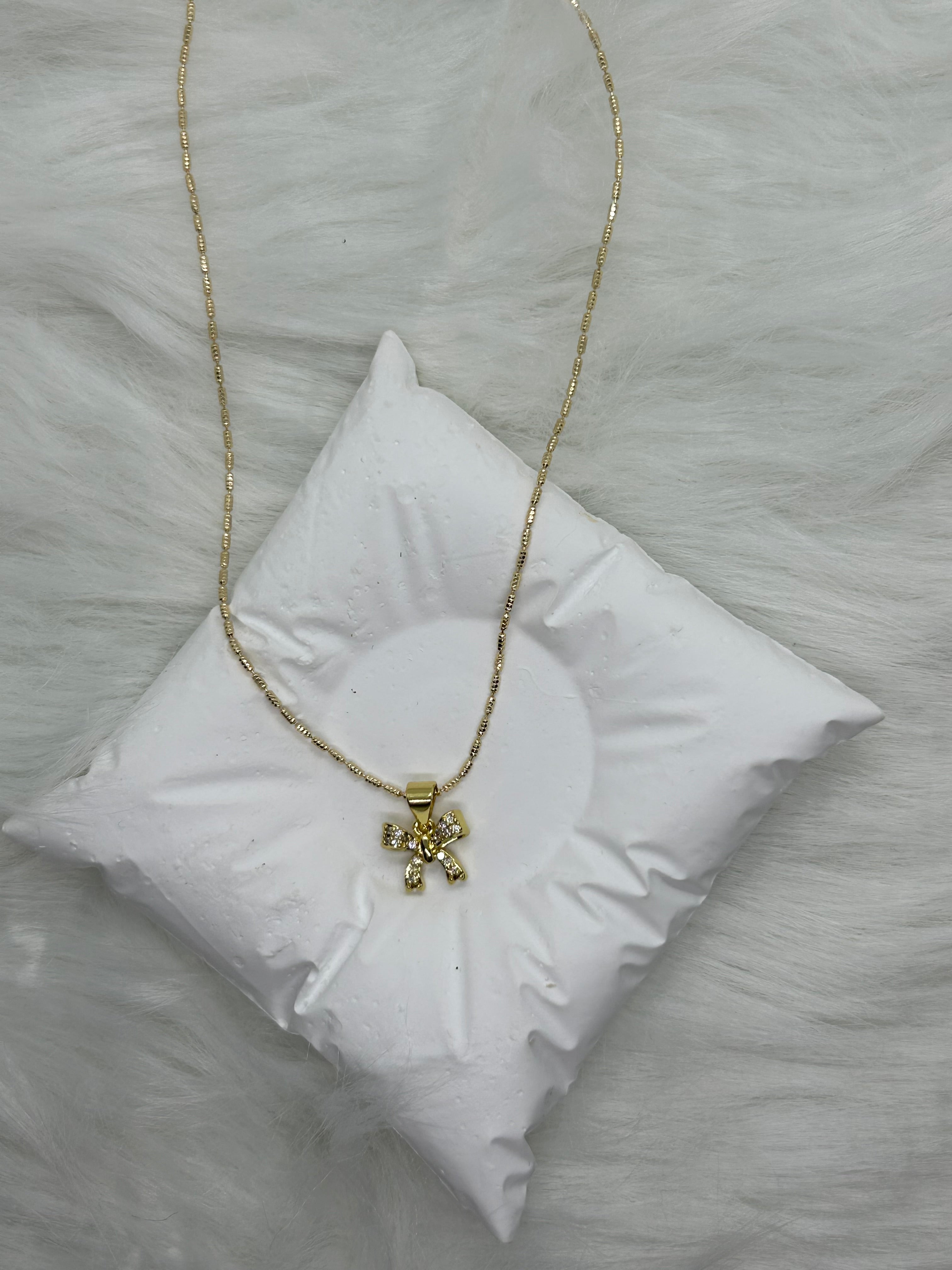 Minimalist Bow Necklace