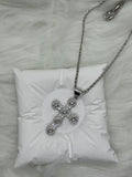 Cross silver necklace